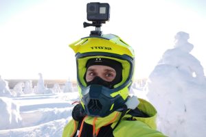 Igor guía español en moto de nieve Rovaniemi Finlandia