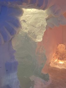 cara de hombre de hielo